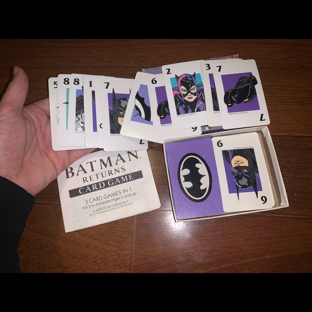 1992 Batman Returns Playing Card Game